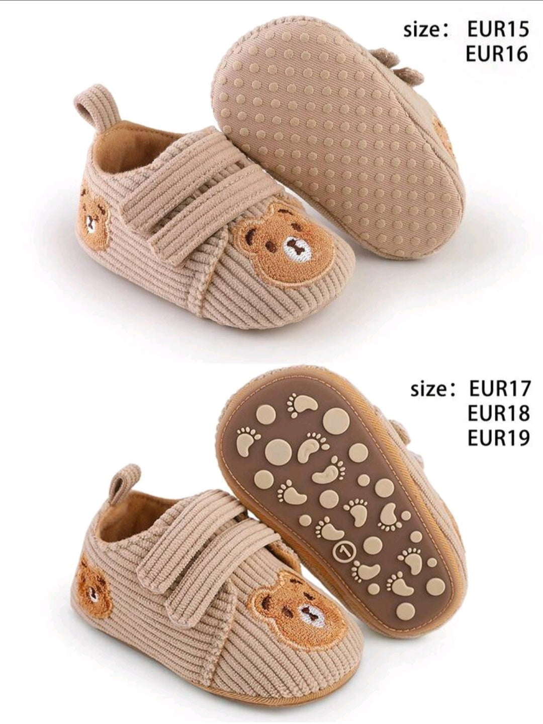 Baby Cartoon Bear Sports Shoes