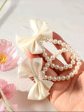 Newborn Baby Girl Pearl Bow Footwear