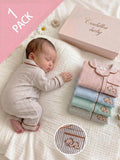 Newborn Baby Boy Bear Striped Jumpsuit