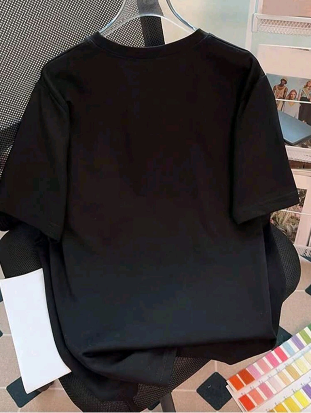 Plus Size Women B&W Fitted Casual T-Shirt