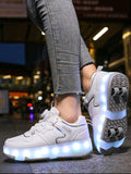 Kids 2-in-1 LED Roller Skates