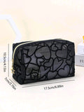 Heart Mesh Makeup Bag