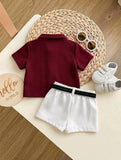 Newborn Baby Boy Knit 2-Piece Set