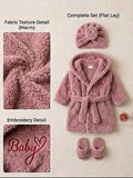 Newborn Baby Girl Pink Bow Pajamas (No Headband and Shoes)