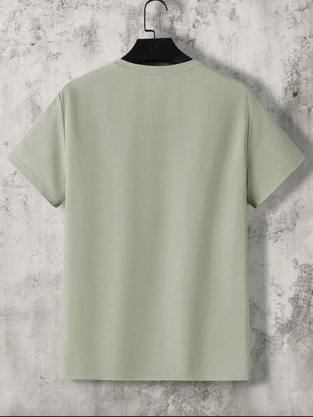 Men Summer Letter Print Round Neck Short Sleeve Casual T-Shirt