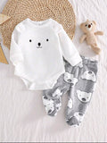 Baby Boys Bear Fleece 2-Piece Set