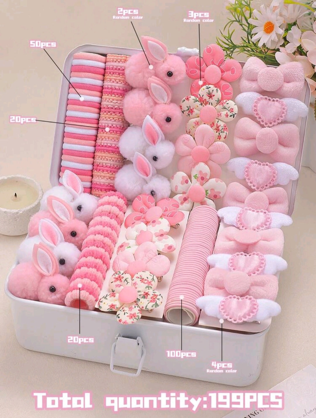 199-Piece Cute Kids’ Hair Accessories Set