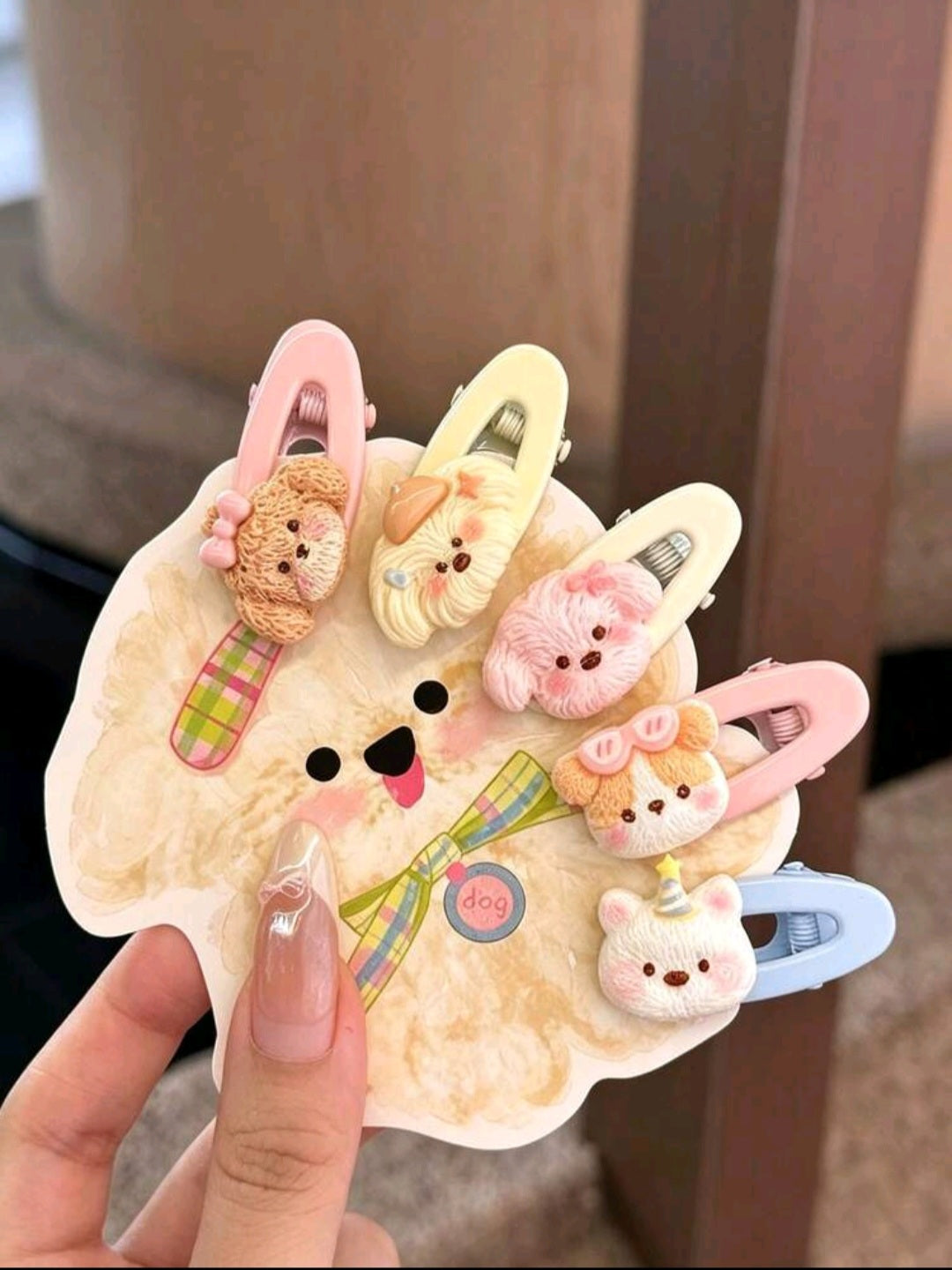 5 Piece Cute Animal Hair Clips