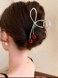 Large Cherry Hair Claw Clip