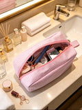 Aesthetic Striped Storage & Makeup Bag